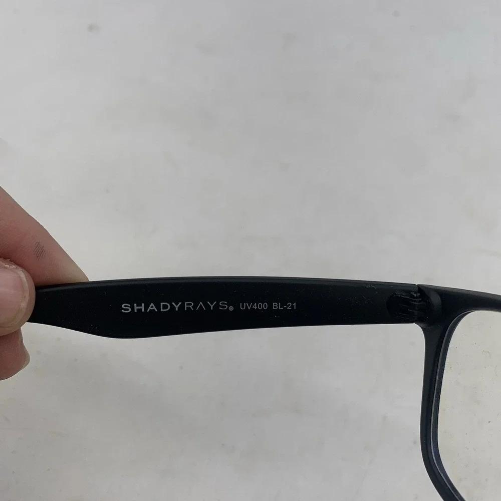 Shady Rays Blue Light Blockers Classic Black Timber Glasses Unisex One Size